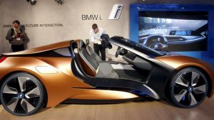 Un modelo conceptual de BMW, que permite algunas funciones con gestos. Foto:Reuters