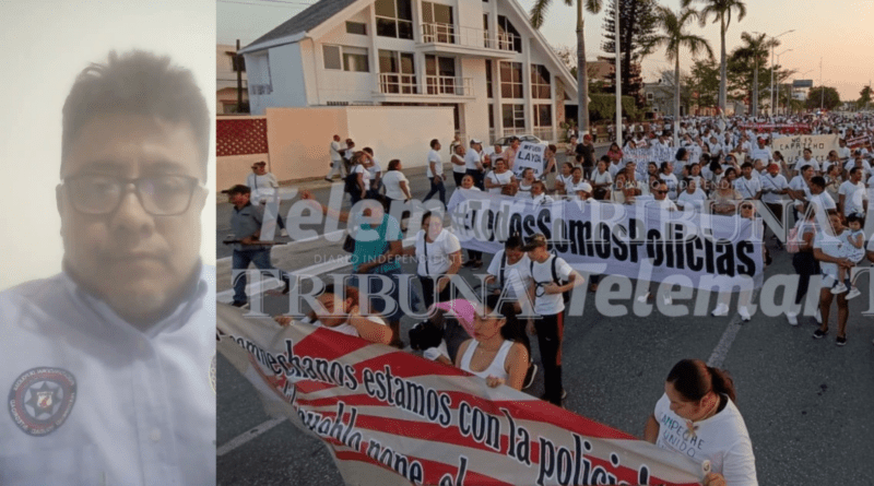 Sindicato Nacional de Policías convoca a marcha en todo México para respaldar protesta de elementos de Campeche