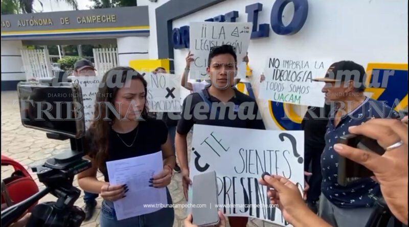 ALUMNOS DE LA UAC PROTESTAN CONTRA REGLAS “EXCLUYENTES” PARA ELEGIR REPRESENTANTES