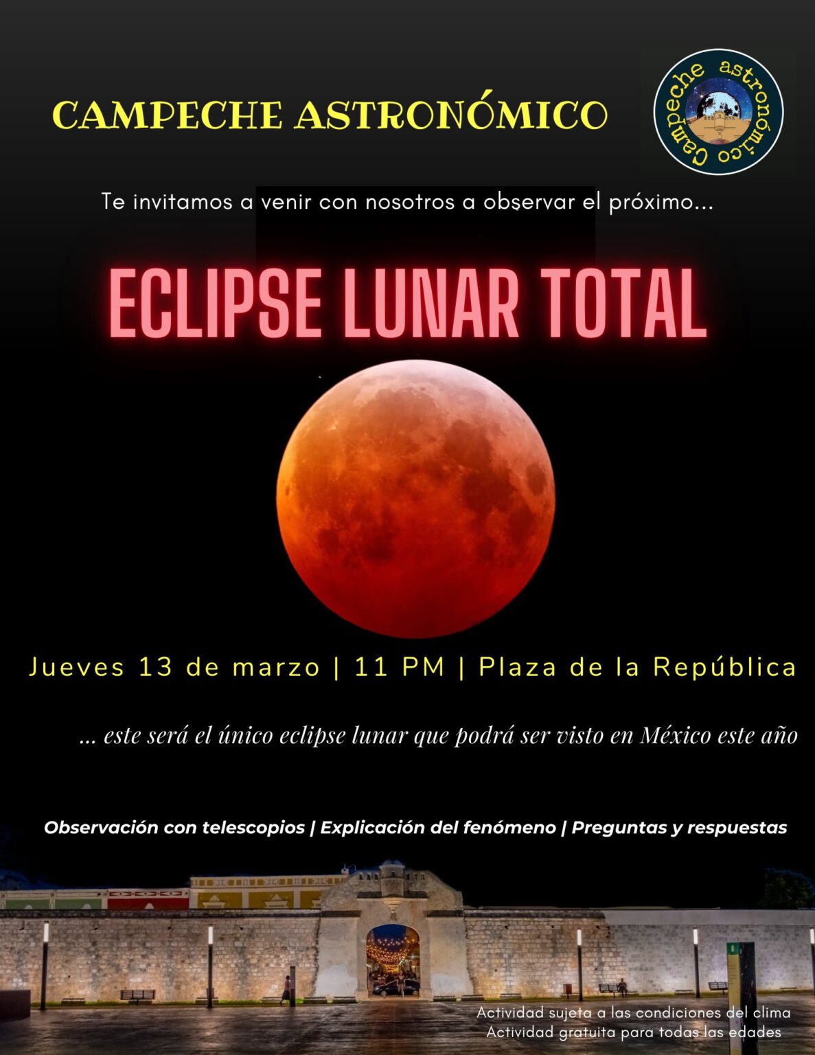 ECLIPSE LUNAR SERÁ VISIBLE EN TODO MÉXICO ESTE 13 DE MARZO Y LA ...