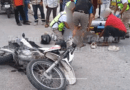 CHOFER DE CAMIONETA NO RESPETA ALTO, ARROLLA Y LESIONA A DOS PERSONAS EN MOTO
