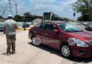 CAUSAN CHOQUE ENTRE CAMIONETA Y AUTO AL TAPAR MALLA EN PASO DEL TREN LIGERO POR LA HÉROE DE NACOZARI… Y SEMÁFOROS NO FUNCIONAN