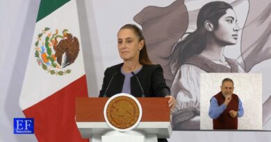 SHEINBAUM SE MOLESTA Y RECLAMA A MEDIOS POR NO HABLAR DEL CASO GARCÍA LUNA Y DE FELIPE CALDERÓN