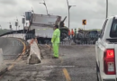 VUELCA TRÁILER CON VERDURAS, CIERRAN CARRETERA CAMPECHE-MÉRIDA Y HABILITAN PUENTE
