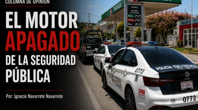 OPINIÓN: EL MOTOR APAGADO DE LA SEGURIDAD PÚBLICA |Por Ignacio Navarrete Navarrete