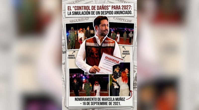 OPINIÓN: EL “CONTROL DE DAÑOS” PARA 2027: LA SIMULACIÓN DE UN DESPIDO ANUNCIADO |Por Anthony Sansores