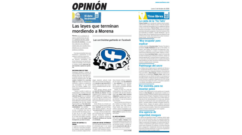 OPINIÓN: 🗳️📌 LAS LEYES QUE TERMINAN MORDIENDO A MORENA | Por: Juan Ortiz